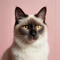 Cat with a stylish fur trim